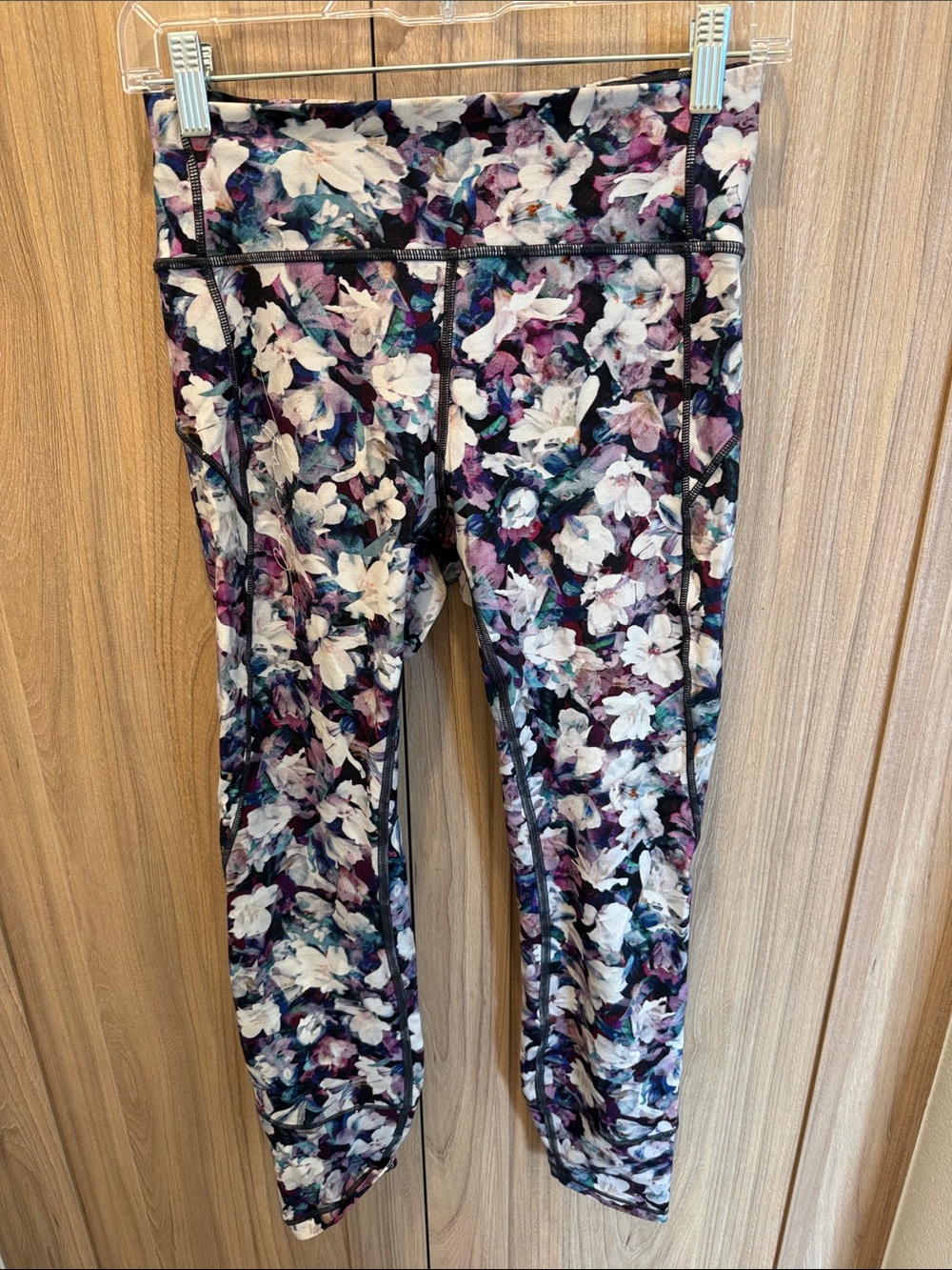 Lululemon for barre3 Active Leggings in Purple Floral